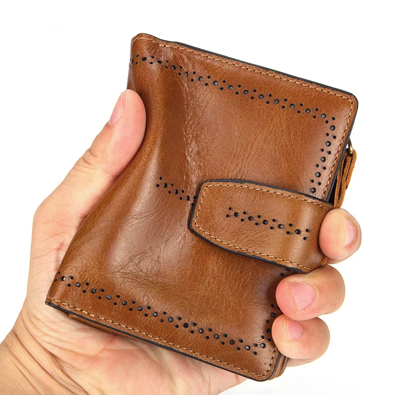 RFID Women Genuine Leather Wallet Male Cow Ladies Wallets Card Holders Classic Hollow Female Men With Coin Pocket | Багаж и сумки