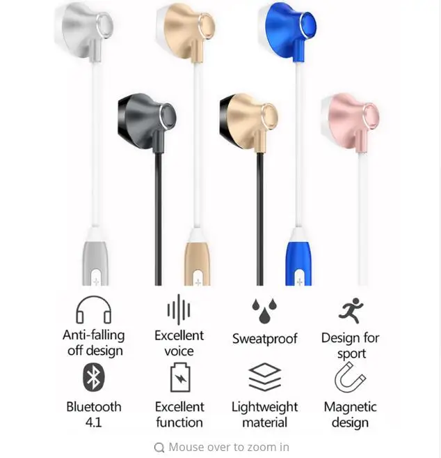 Беспроводные Bluetooth наушники Picun H2 спортивные стерео гарнитура с басами музыка