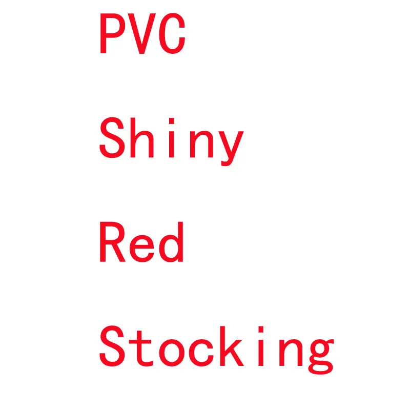 Red PVC Shiny Мейз размера плюс латексные блестящие высокие чулки ПВХ Косплей Панк Хип-поп Джаз искусственная кожа Чулки мото Байкер Клубная сценическая одежда F34 - Цвет: Red PVC Shiny