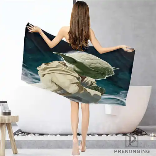 На заказ_ yoda_star_wars(1) тряпка для ванной комнаты полотенце s полотенце для лица/банное полотенце для душа Размер s 33x74 см/72x143 см#18-12-17-06-288