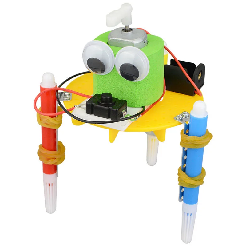 1 шт. креативный научный робот Gizmo DIY граффити Детский пазл собранная игрушка