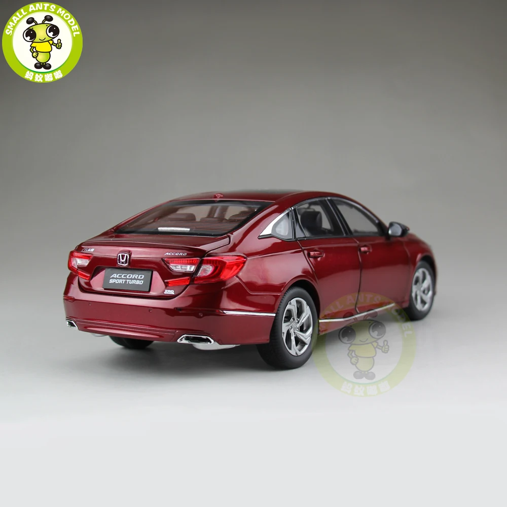 1/18 Accord 10th седан литая под давлением Металлическая Модель автомобиля игрушки мальчик девочка Коллекция подарков на день рождения хобби красный