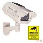 Муляж камеры видеонаблюдения на солнечной батарее, со светодиодный Ной Предупреждение светильник кой