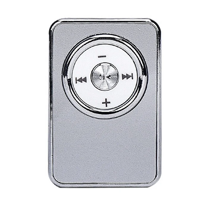 Высокое качество, новинка, металлический портативный USB MP3 плеер, поддержка 32 ГБ, Micro SD, TF карта, музыкальный медиа, стильный дизайн, спортивный, компактный - Цвет: Серебристый