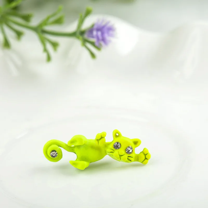 Серьги гвоздики в виде котят различные цвета|cute cat stud earrings|cat earringsfashion earrings |