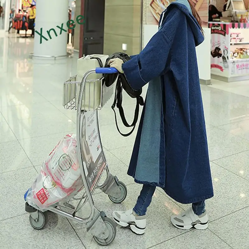 Xnxee женские куртки 2019 модный бойфренд темпераментная Свободная джинсовая