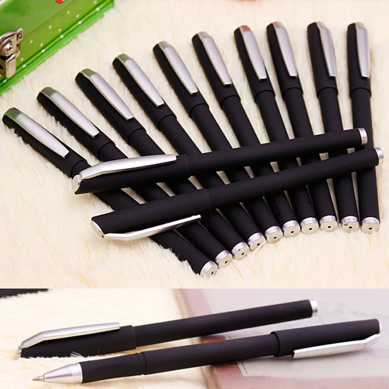 

12 Pieces/Lot 0.5mm Gel Pens School Office Supplies Writing Pens Business Office Accessories Stationery Material Escolar