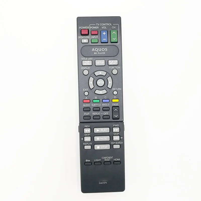 Новый оригинальный пульт дистанционного управления GA670PA для Sharp Blu-Ray Dvd плеер