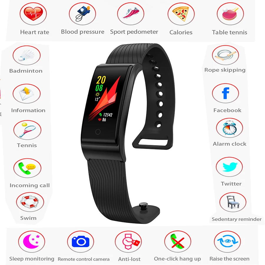 Монитор артериального давления smart watch Напульсники руке часы сердечного ритма