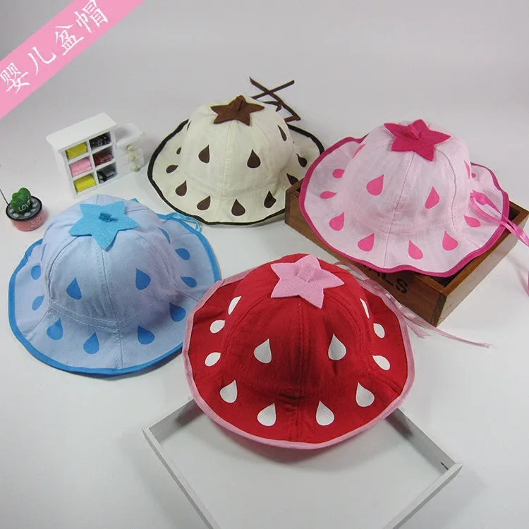 Новая детская Солнцезащитная шляпа с козырьком мультяшная клубника весна-лето