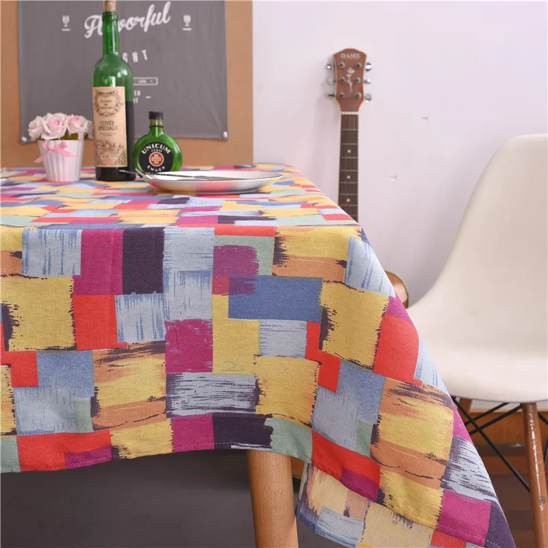 table cloths 9 Пасторальный рисунок стрелы Декоративная скатерть хлопок лен скатерть на обеденный стол Обложка для Декор для кухни - Цвет: table cloths 9