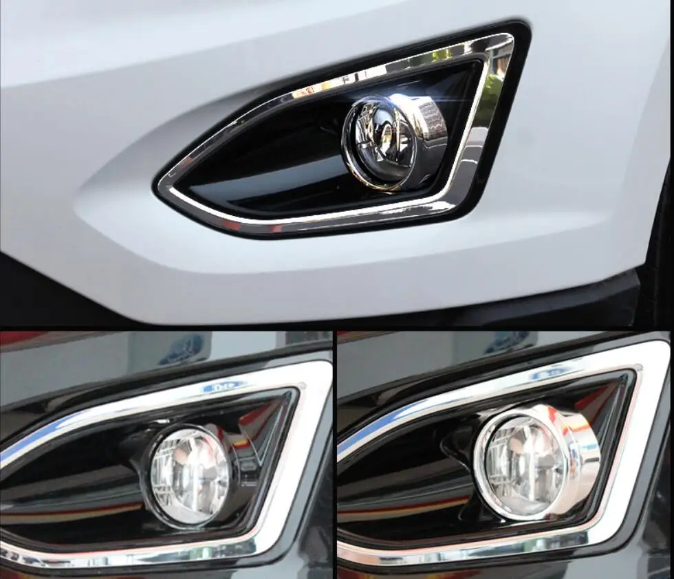 ABS Хромированная передняя противотуманная фара Накладка для Ford Edge 2015 2016 2017 2018