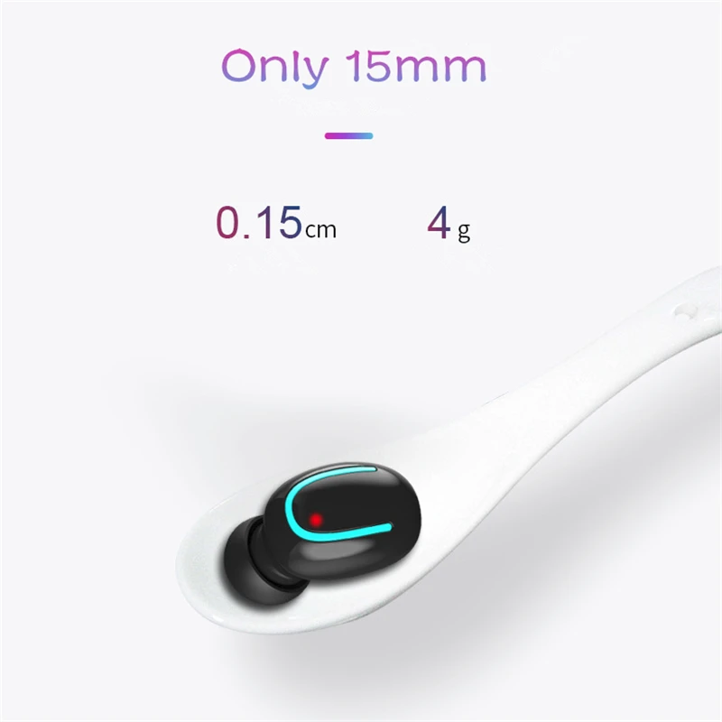 HAAYOT настоящие беспроводные наушники Bluetooth 5 0 гарнитура Мини в ухо TWS с зарядным