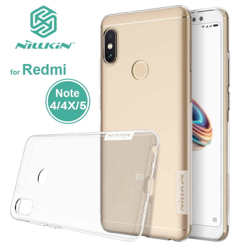 Прозрачный чехол для телефона Xiaomi Redmi Note 5 Pro Nillkin ТПУ 4/4x силиконовый накладка Nilkin|clear phone cases|case for xiaomiphone cases |