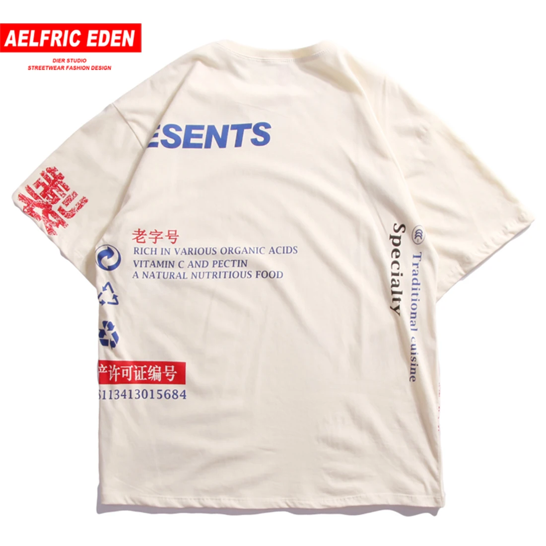 Aelfric Eden, модная мужская футболка в стиле хип-хоп с сахарным покрытием, хлопковые повседневные мужские топы с круглым вырезом, уличная футболка