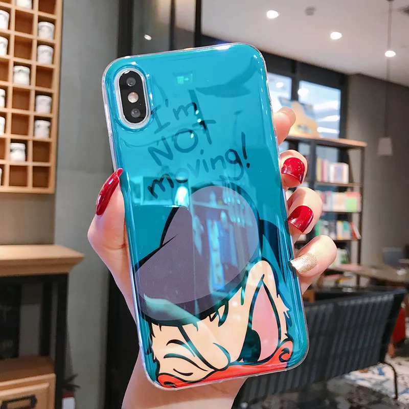 Cartoon Daisy Donald Soft Phone Case Xs max xr for apple couqe iphone 6s Plus Cases Mirror Fundas 7 8 XS XR |