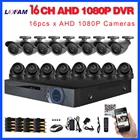 Камера видеонаблюдения LOFAM, инфракрасная камера с купольной камерой, 16 каналов, 1080P, AHDH, DVR, 2 МП, 16 каналов