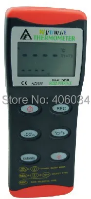 Az-8856 K/j/T/R/S/E Тип термометр t1t2 канала измерением температуры AZ 8856 Dual вход термопара