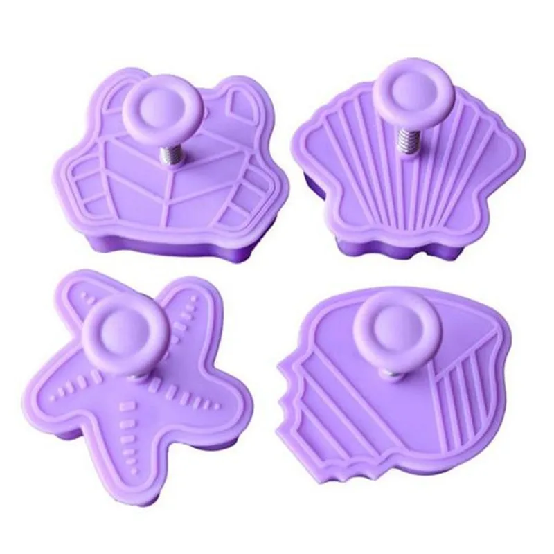 Пластиковый Плунжер для печенья 4 шт./лот|biscuit cookies|cookie biscuitcookie cutter |