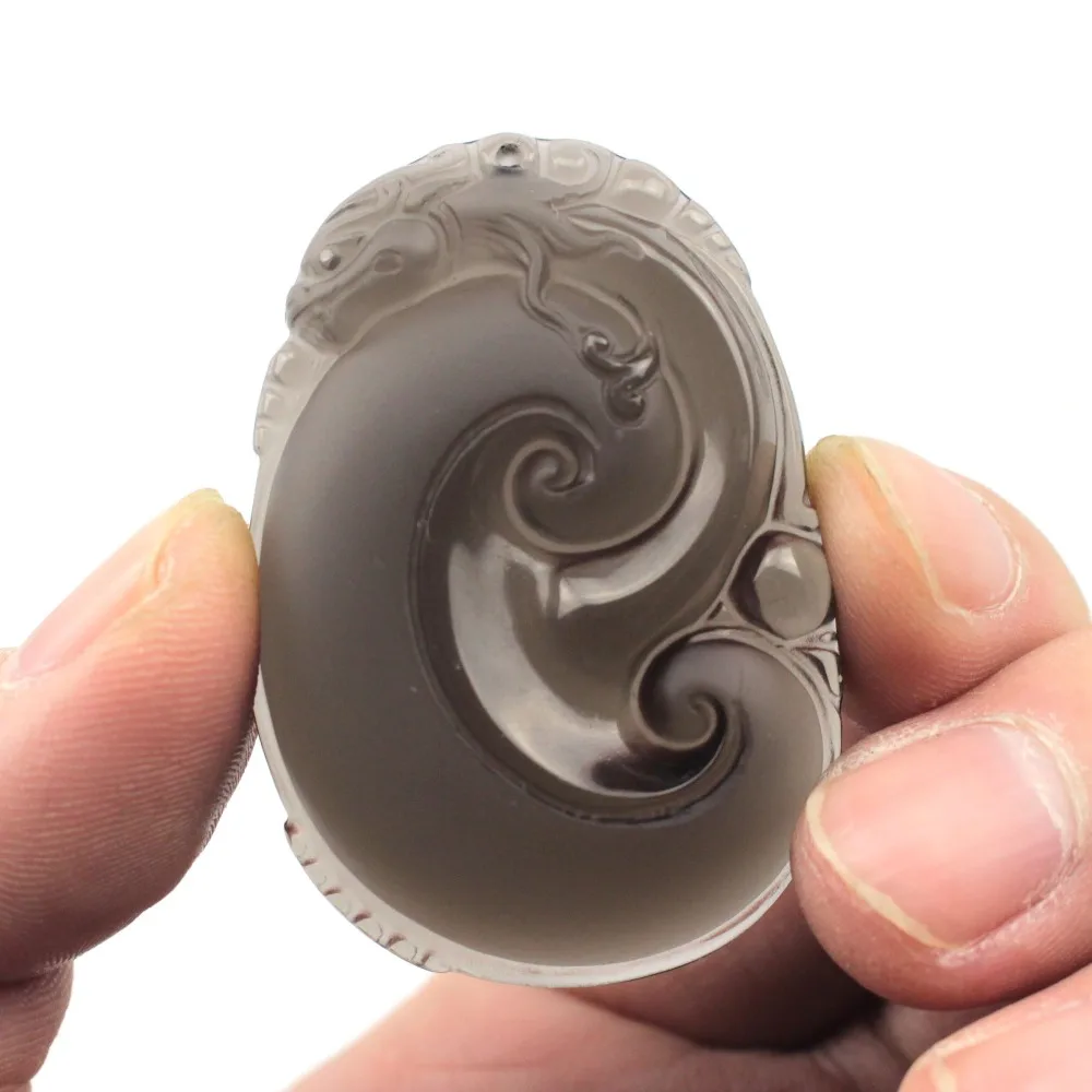 

Natural Ice Obsidian Pendant Natural Stone Pendant For Women For Gift Free Obsidian Necklace