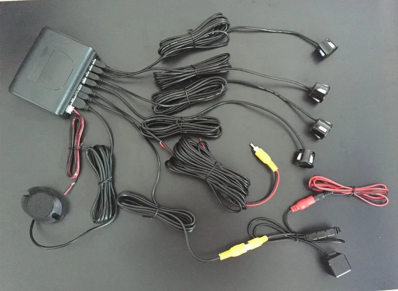 Автомобильная парковочная система 2in 1 камера заднего вида + датчик парковки