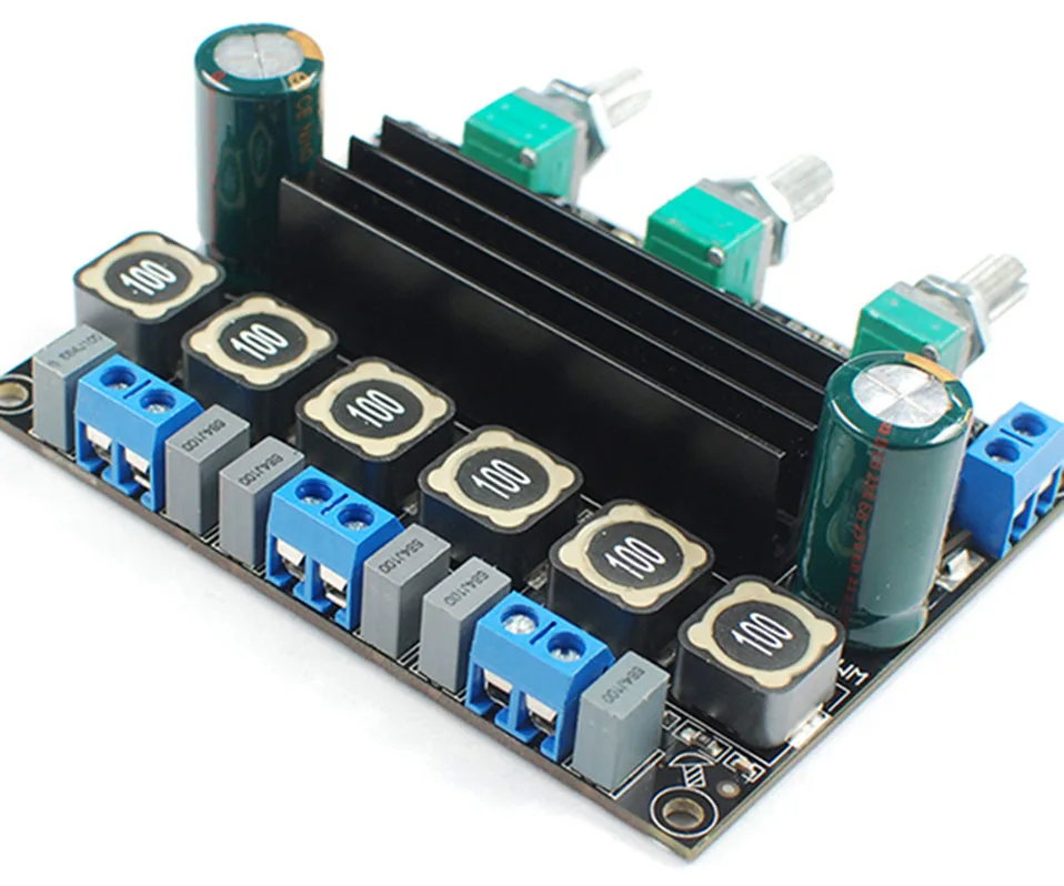 WM 034GT TPA3116 DC10 25V высокомощная цифровая плата усилителя сабвуфера 2 1|Усилители