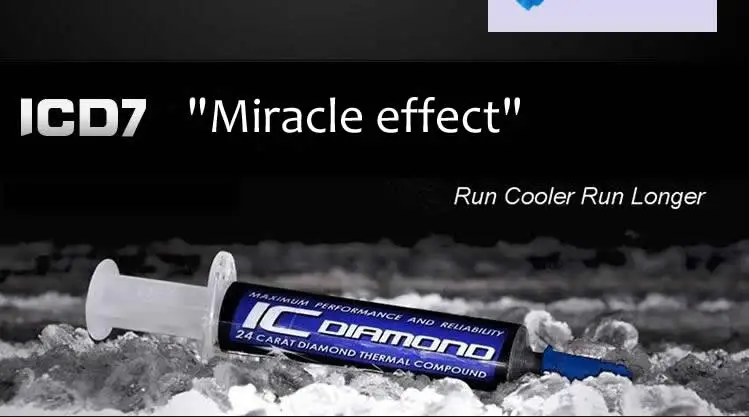 Оригинальные оригинальные алмазные вставки IC Diamond 7 6 карат 1 5 г 92%|thermal paste grease|thermal