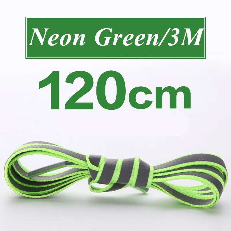 2020 47 &quotНовый двойными бортами 3м отражающие шнурки светящиеся 3M Шнурки плоские