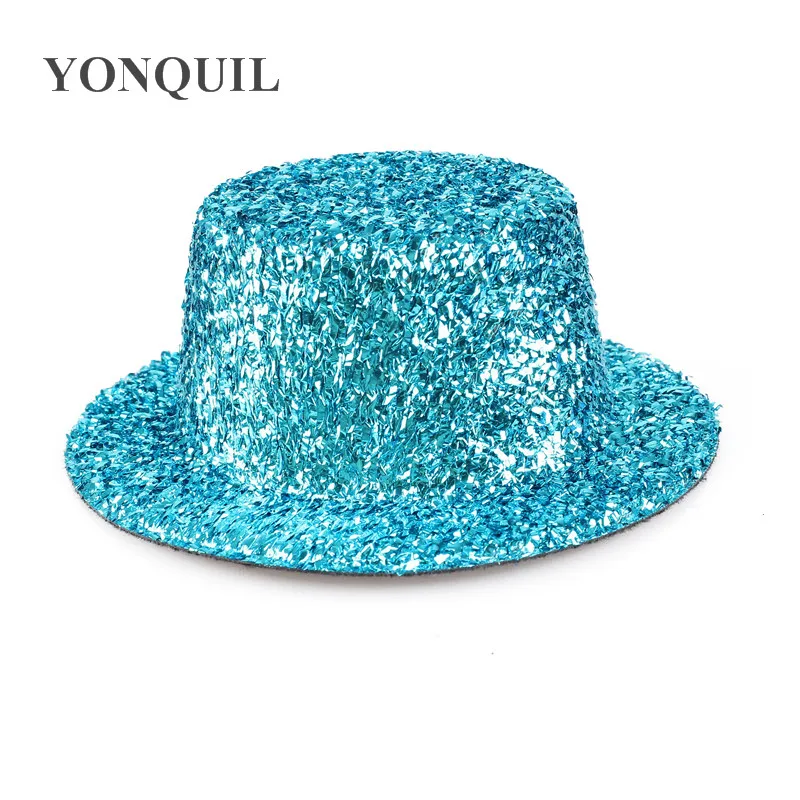 5,"(13 см) 11 цветов BLINGBLING mini top вуалетки шляпы женские вечерние шляпы, аксессуары для волос DIY 12 шт./лот MH008