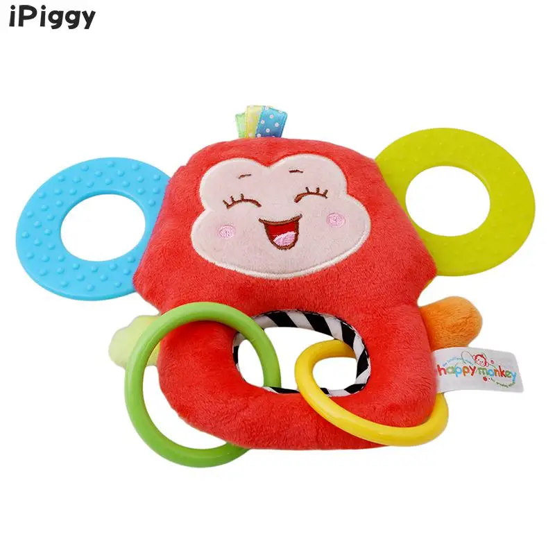 Детские погремушки iPiggy ручной колокольчик игрушка сова жираф обезьяна рыба