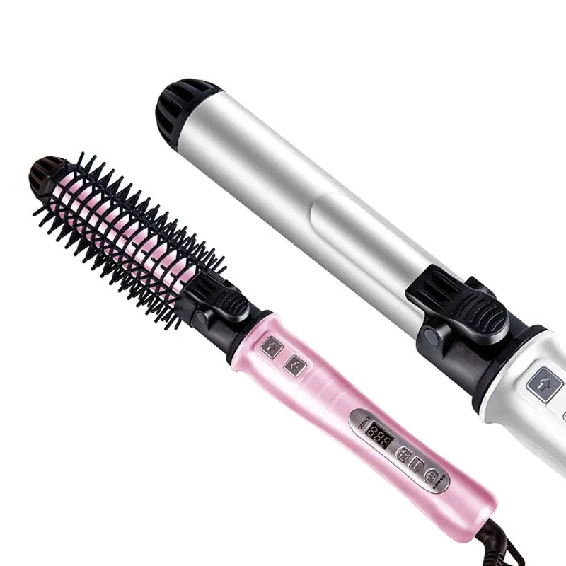 Multi-function Ceramic Hair Curler LCD Display Big Wave Curling Automatic Iron Curl Dual-use Wet And Dry Curlers Perm Irons | Красота и