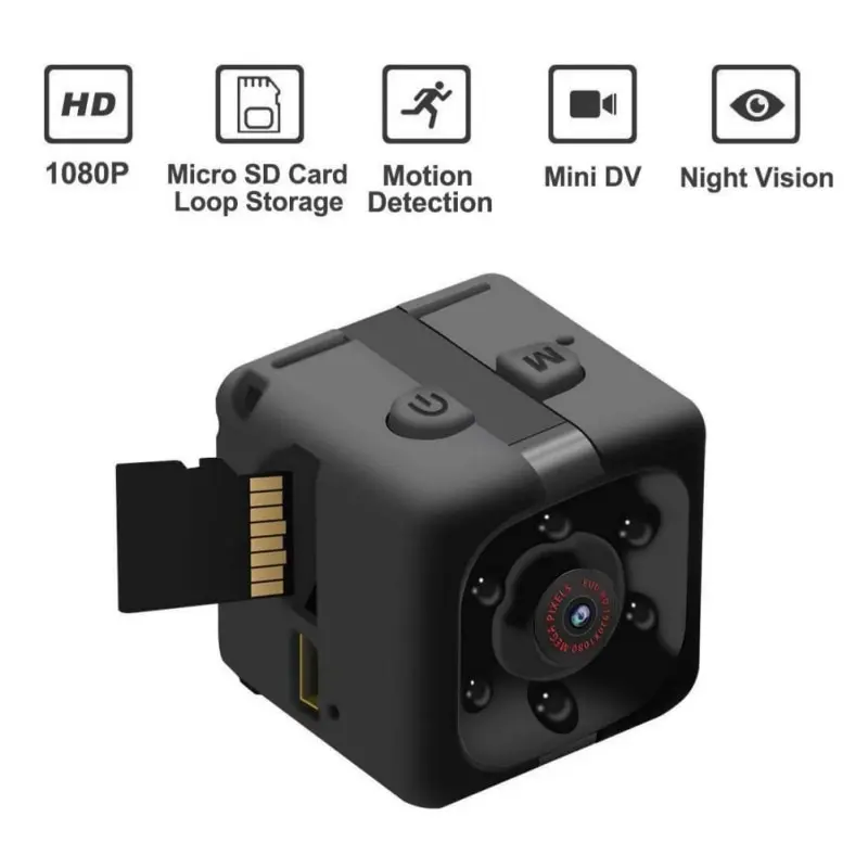 Мини-камера HD 480 P/1080 P мини-видеокамеры ночного видения DVR инфракрасный видеорегистратор Цифровая камера Поддержка TF карты DV камера