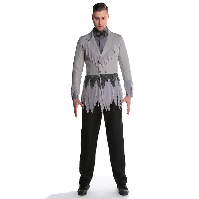 Вампир зомби deadent темный призрак невеста стиль жениха косплей Хэллоуин костюм