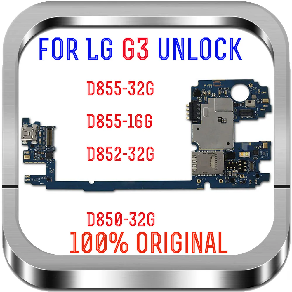 16 ГБ 32 ГБ для LG G3 D855 D850 D852 материнская плата с системой Android разблокирована для LG G3 D855 Материнские платы