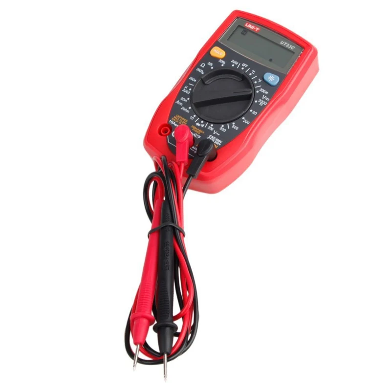 UNI-T UT33C/UT33C+ размер ладони Цифровые мультиметры тестер сопротивления температуры LCR метр амперметр