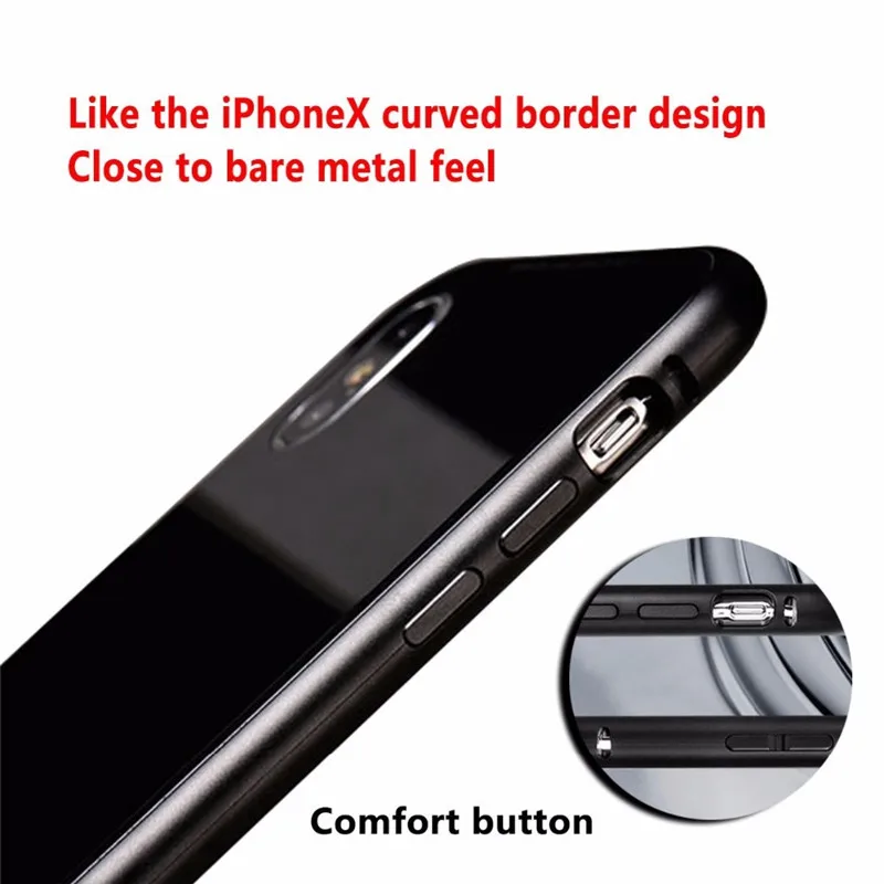 Magneto Phone Case For iphone X 8 7 plus Magnet absorption shell Metal Bumper Anti-Scratch Tempered Glass Back Cover coque |