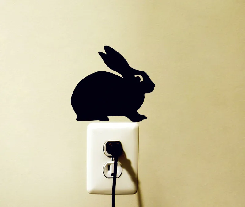 3 шт питомник кролик переключатель-кролик стикер съемные настенные наклейки для