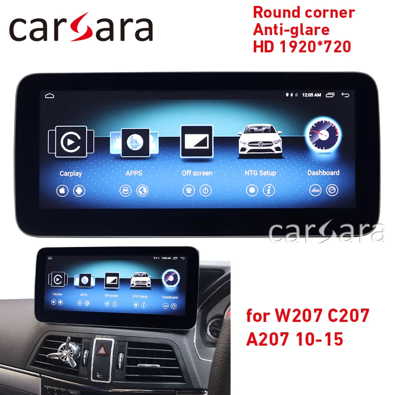 W207 C207 A207 головное устройство gps навигационный экран круглый угол HD 1920 RHD E класс купе 10,2" Стерео Радио мультимедийный плеер