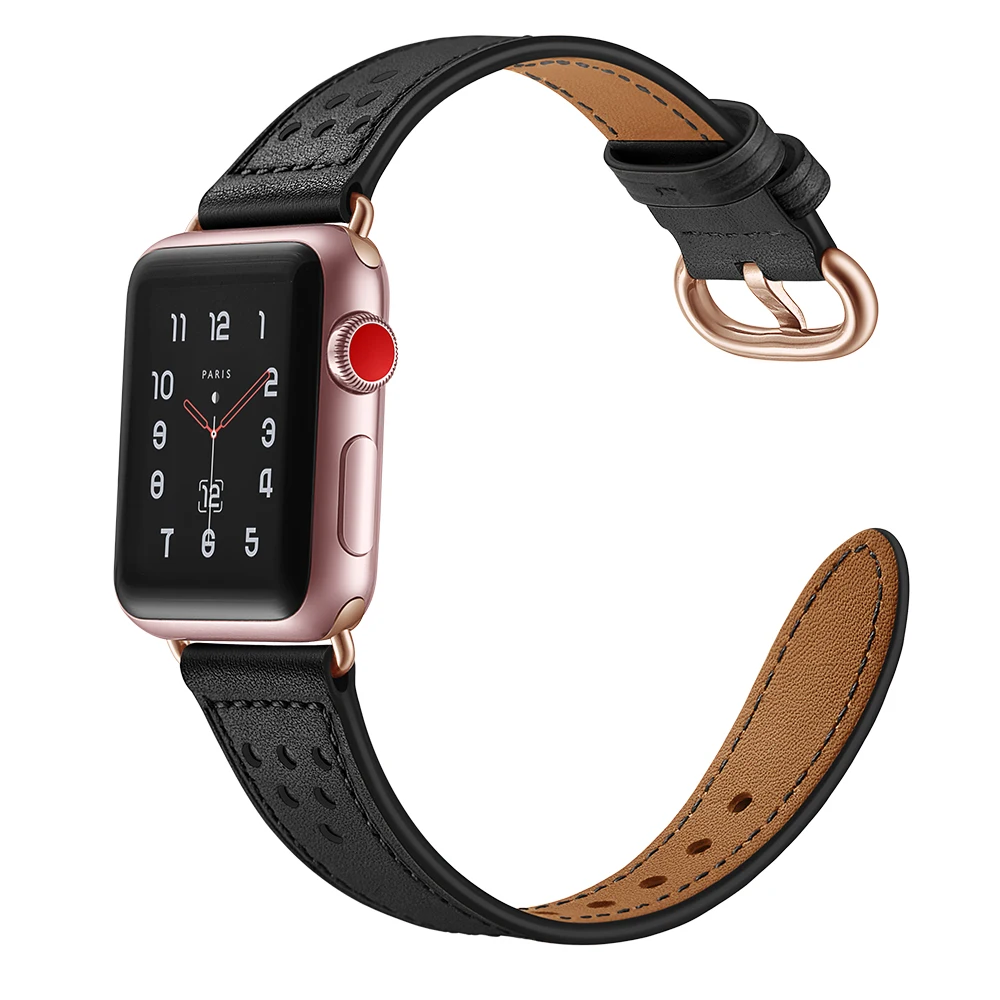 Браслет из натуральной кожи для iwatch ремешок Apple Watch 42 мм 38 спортивный браслет