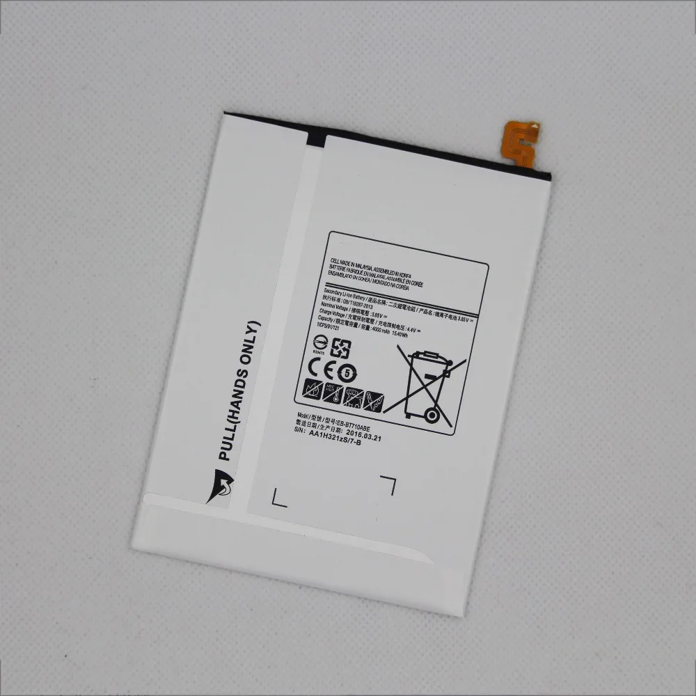 ISUNOO 2 шт./лот 4000 мАч планшет батарея EB-BT710ABE для Samsung Galaxy Tab S2 8 0 T710 T715 T715C SM T713N сменная