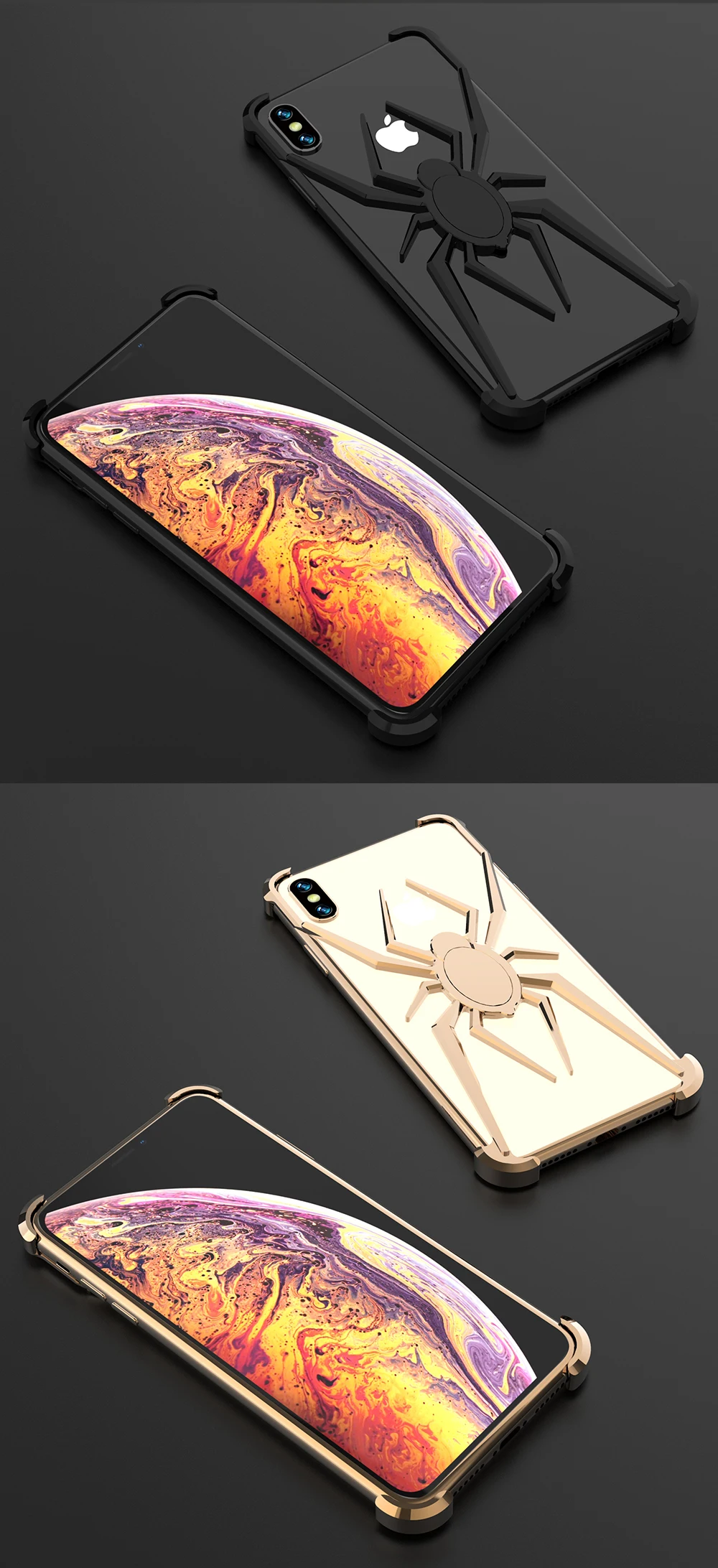 Чехол Spider The element stents для Apple iPhone 7 8 Plus, чехол для iPhone x Coque для iPhone Xr X Xs Max, роскошный ударопрочный чехол