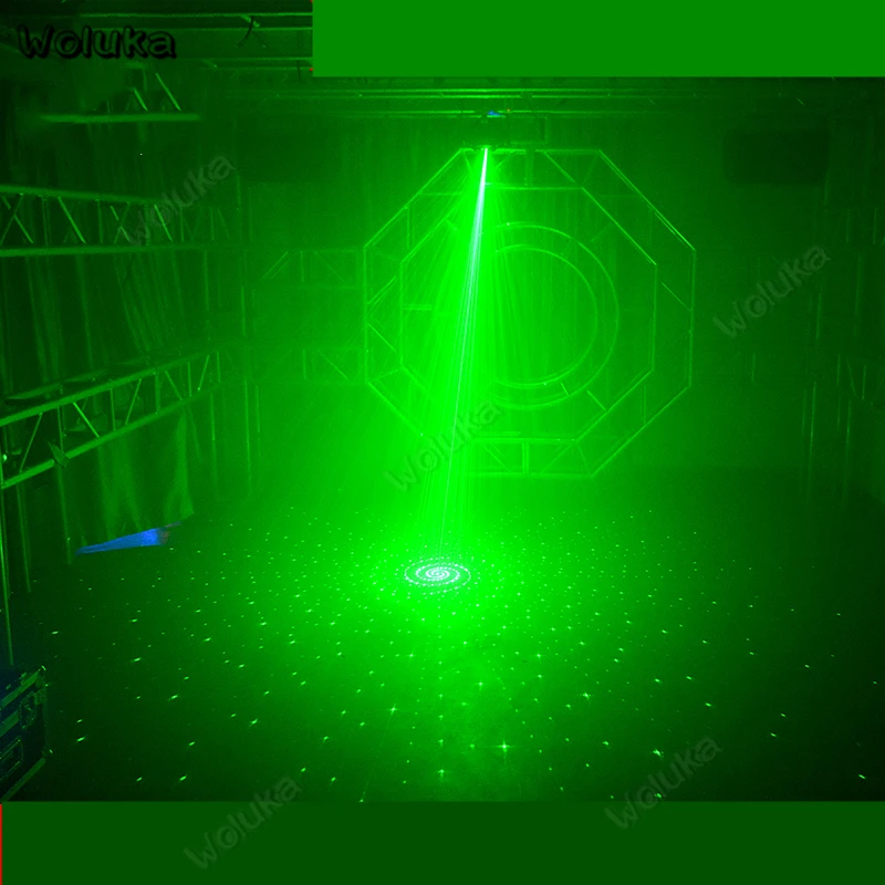 Лазерный светильник с узором двойного луча KTV музыкальвечерние ночной клуб