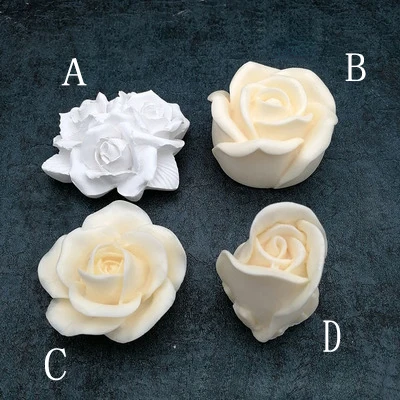 Силиконовая 3D форма с розами для украшения тортов мастикой муссом тортом