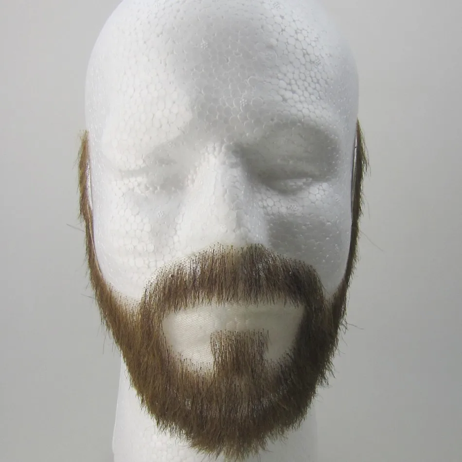FXVIC Human Hair Handtied Lace Beard - Celebrity Moustache and Full Beard Whiskers image 4