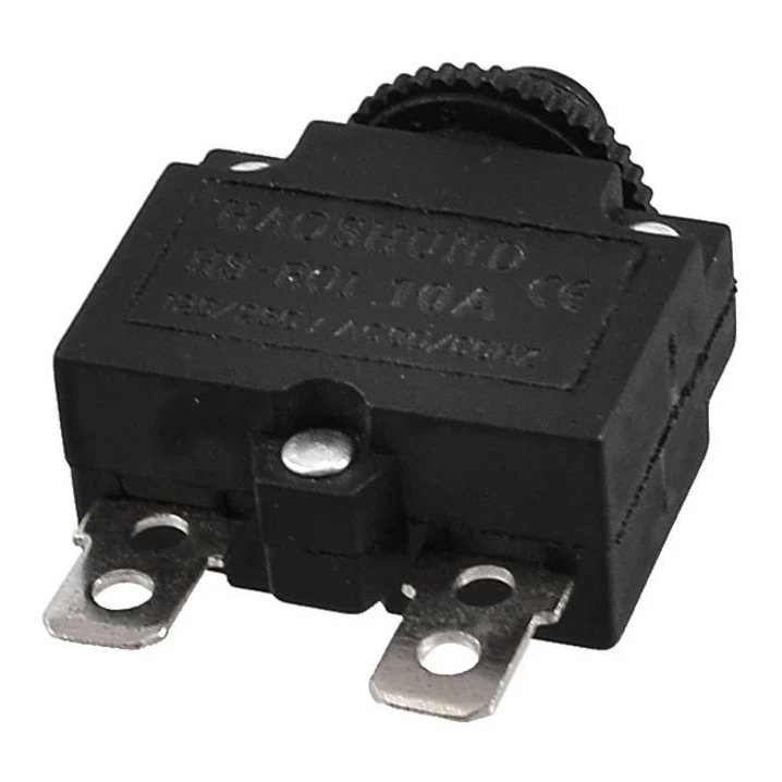 Высококачественный автоматический выключатель переменного тока 125/250 В 10 А, черная защита от перегрузки