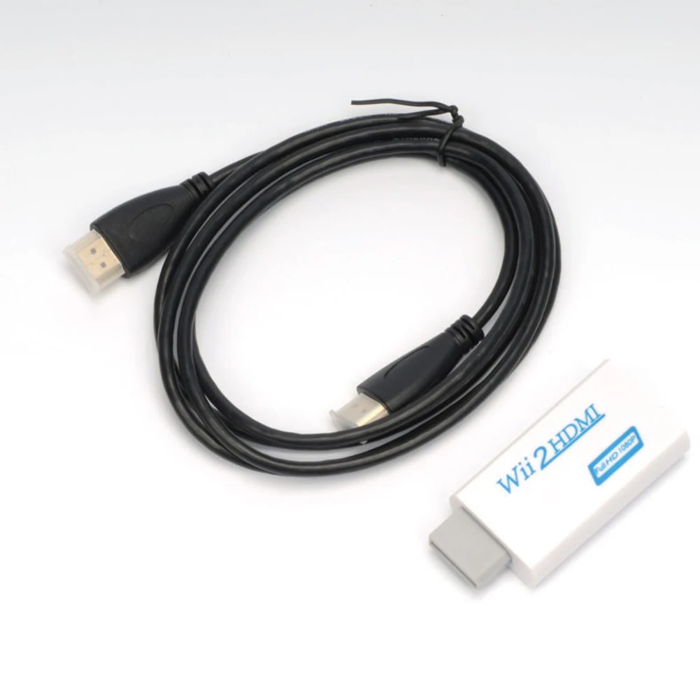 Для wii к HDMI кабель игровое устройство HD белый видео Upscaling аудио аксессуары выход