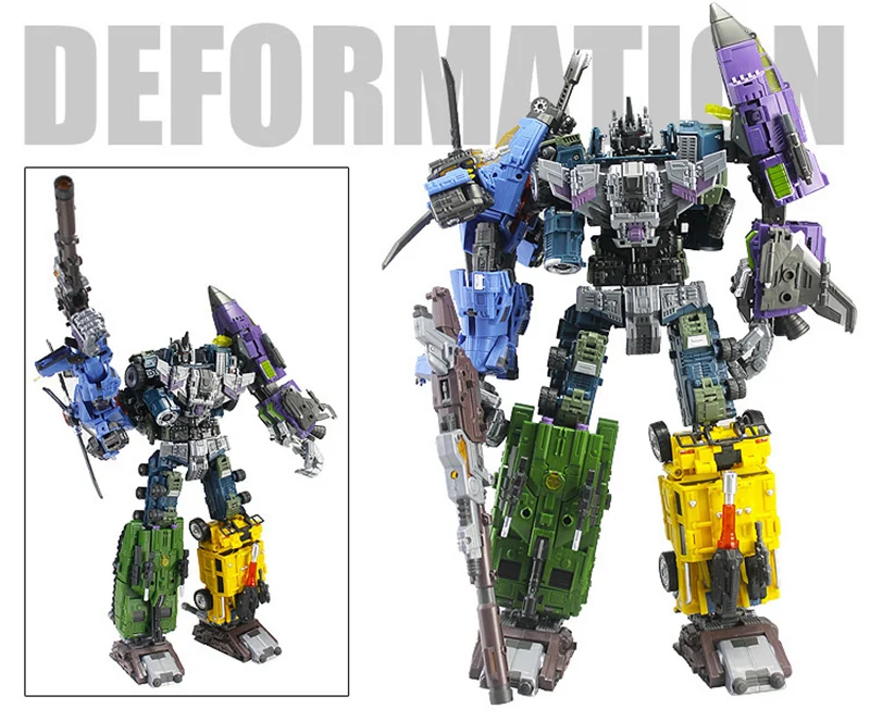 Трансформация WB стиль MBD Bruticus членов-натиск Blastoff Vortex Brawl Swindle 5в1 TF Рисунок Коллекция мальчик Робот Игрушки