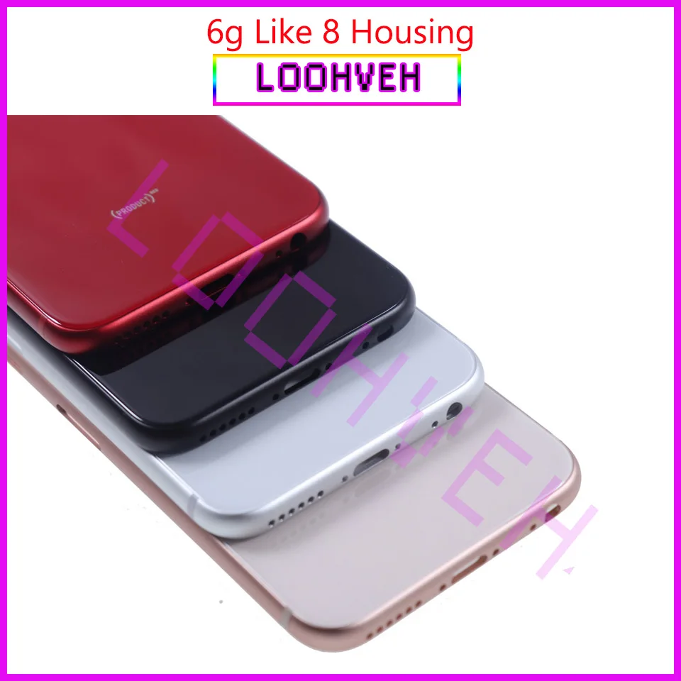 Корпус аккумулятора для IPhone 6S и P как 8 или plus X Style задняя крышка корпуса двери