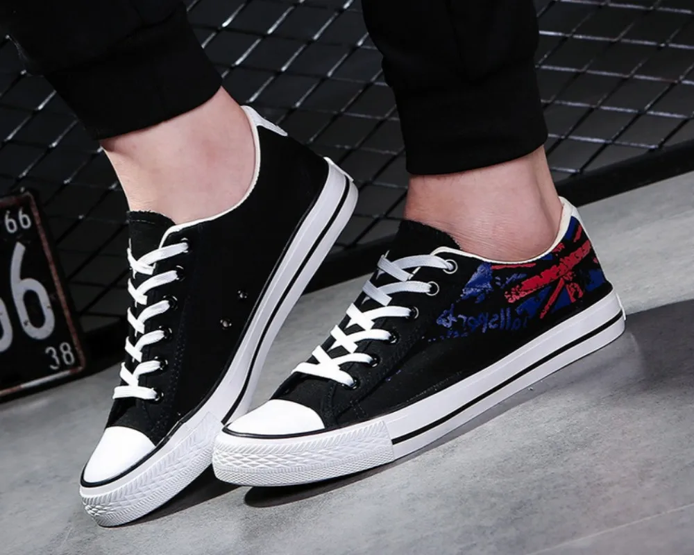 New 2017 Fashion Men Shoes High Quality Comfortable Canvas Lace-Up For Chaussure Homme | Обувь