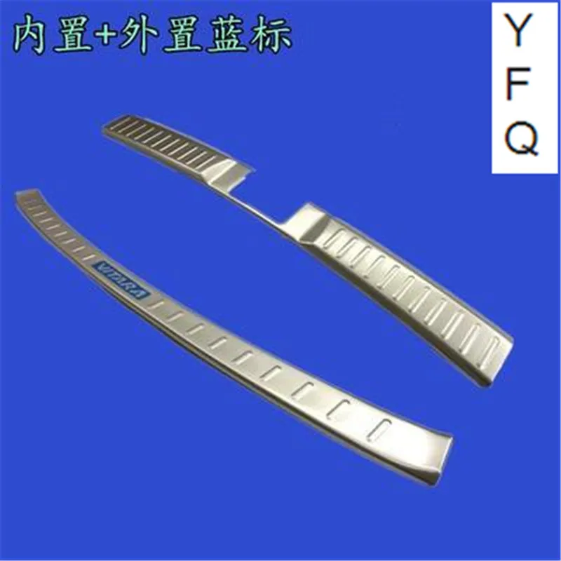 Чехлы для автомобиля 304 протектор заднего бампера из нержавеющей стали 2016 Suzuki Vitara